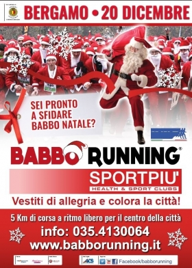 20 DICEMBRE 2015 BABBO RUNNING A BERGAMO - AICS Bergamo