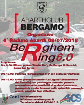 8 luglio 2018 raduno Abarth - AICS Bergamo